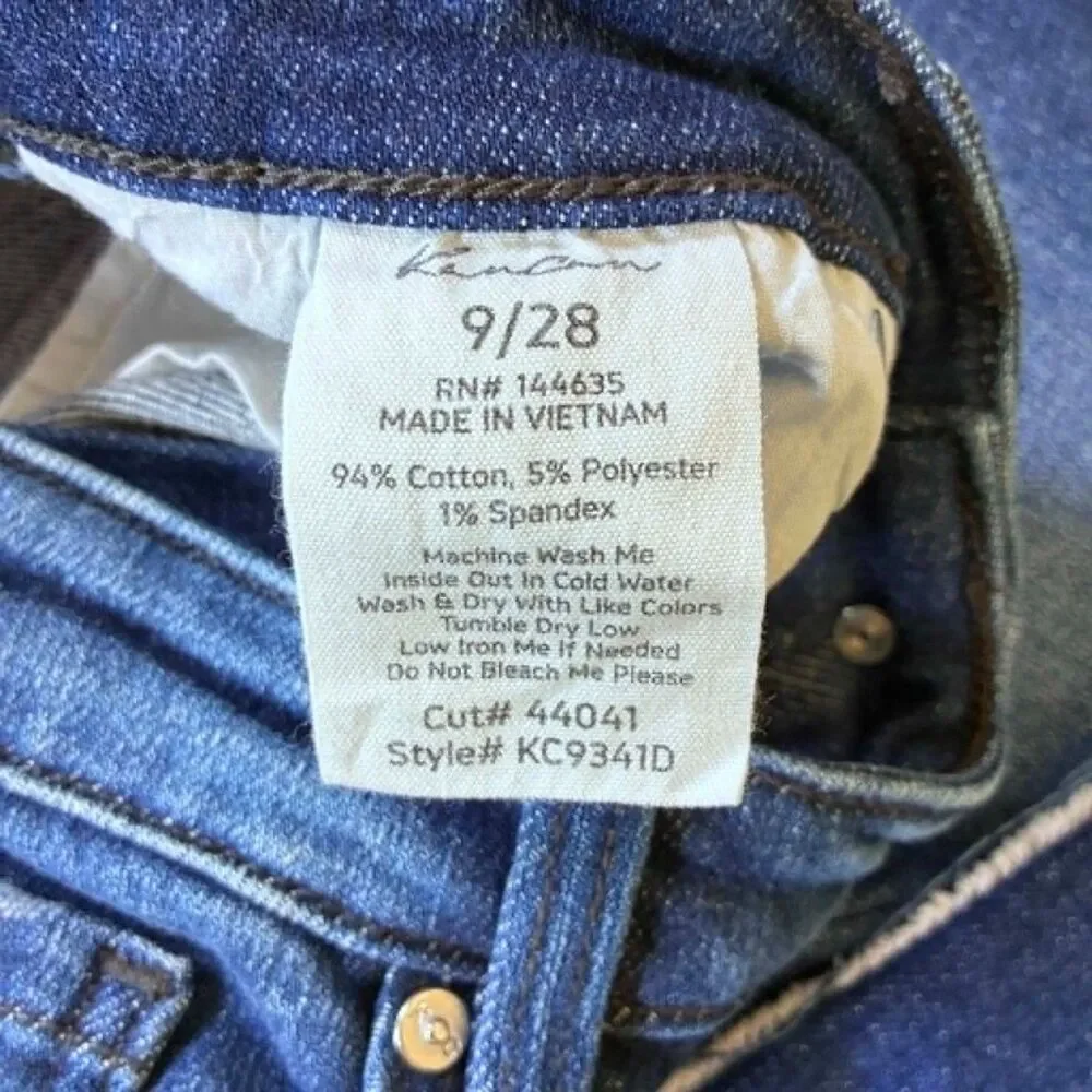 KanCan Womens Skinny Jeans Size 9 28 Medium Wash Distressed Raw Hem KC9341D